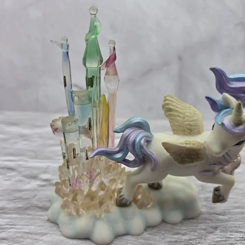 Hamilton Collection Rainbow Dreams Castles In The Sky Unicorn Pegasus 2001